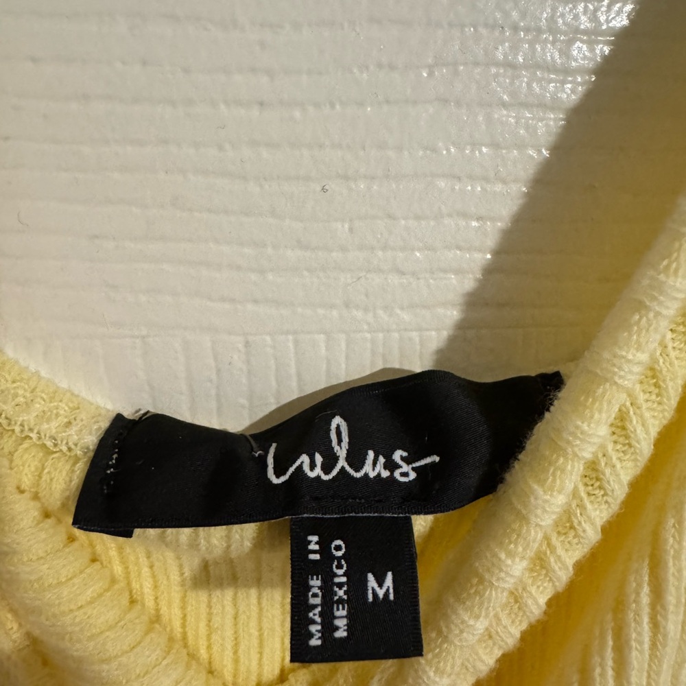 Lulu's Soft Yellow Mini Dress - Picture 4 of 5